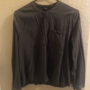 Forever 21 Gray Button-Up Shirt